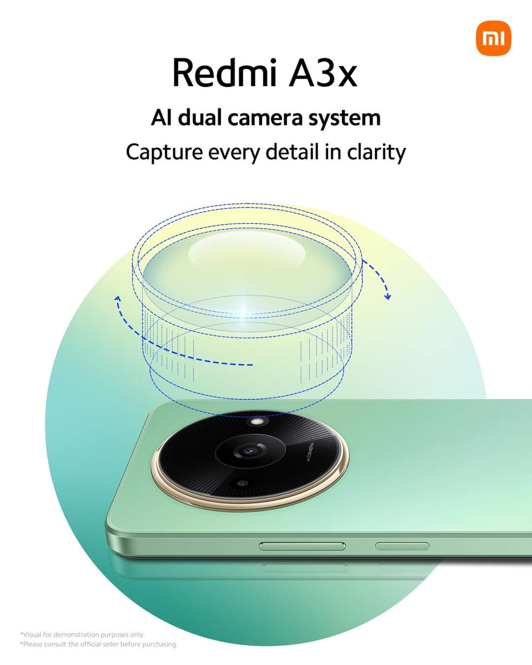 Redmi A3x with a modern design, ultra-smooth 6.71\’\’ 90Hz display and cutting-edge technology