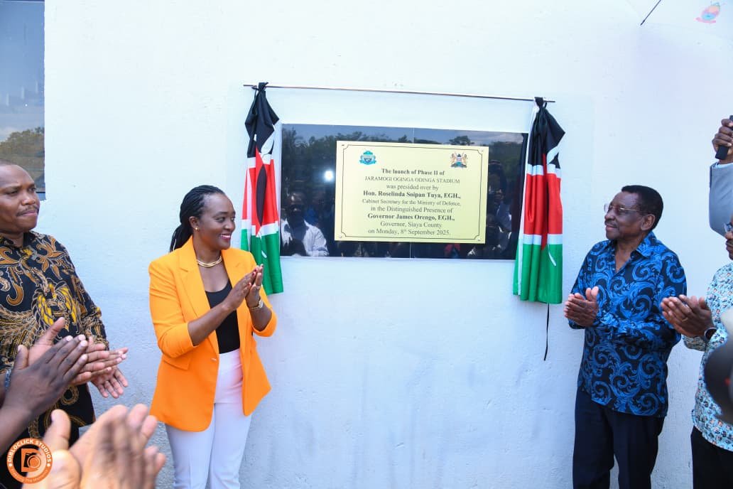 Orengo and Soipan Tuya Flag Off Siaya’s New Hospital Block and Stadium Upgrade